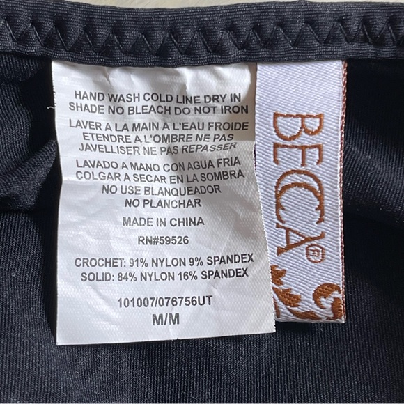 Becca - Black Color Play One-Piece Swimsuit - M - Picture 9 of 13